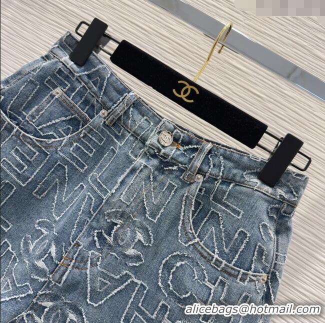 Top Quality Chanel Denim Shorts CH040702 Blue 2025