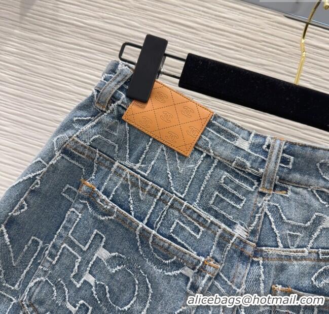 Top Quality Chanel Denim Shorts CH040702 Blue 2025