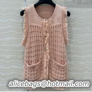 Famous Brand Chanel Knit Vest CH040706 Pink 2025
