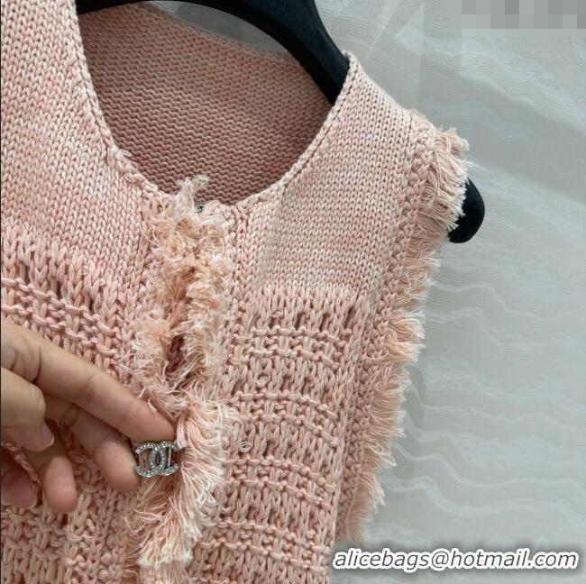 Famous Brand Chanel Knit Vest CH040706 Pink 2025