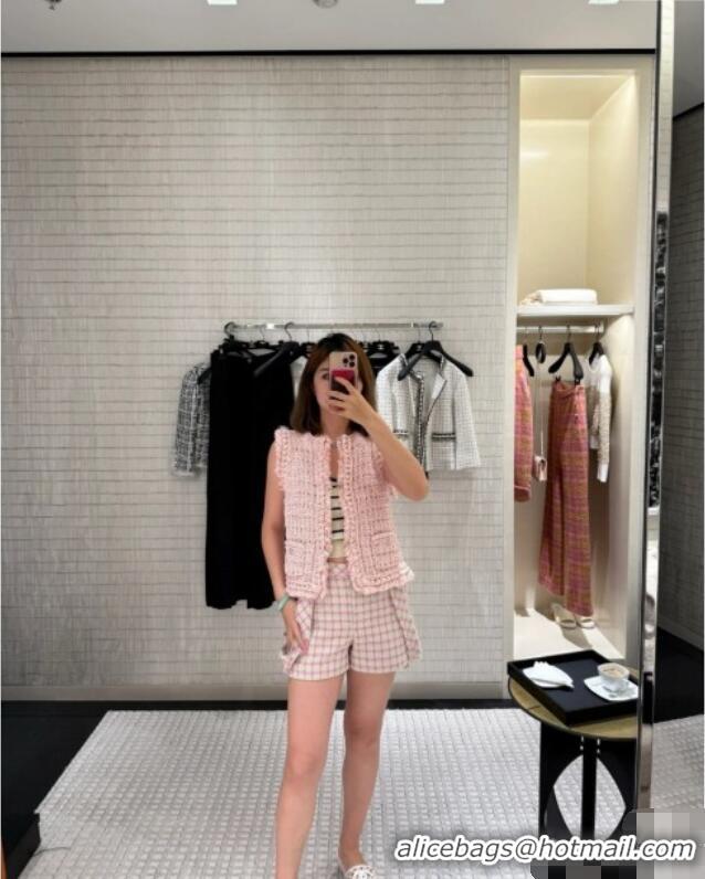 Famous Brand Chanel Knit Vest CH040706 Pink 2025