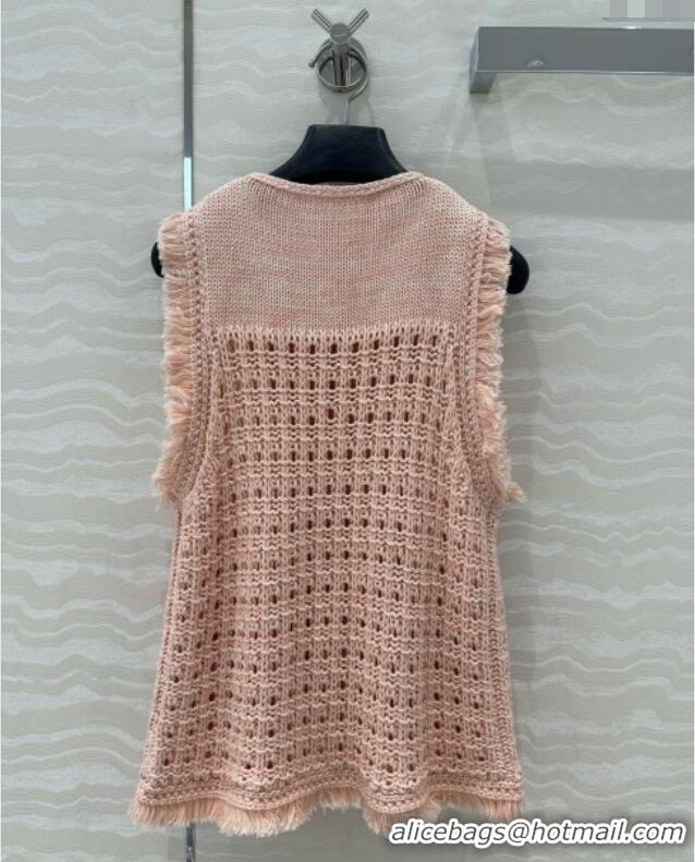 Famous Brand Chanel Knit Vest CH040706 Pink 2025