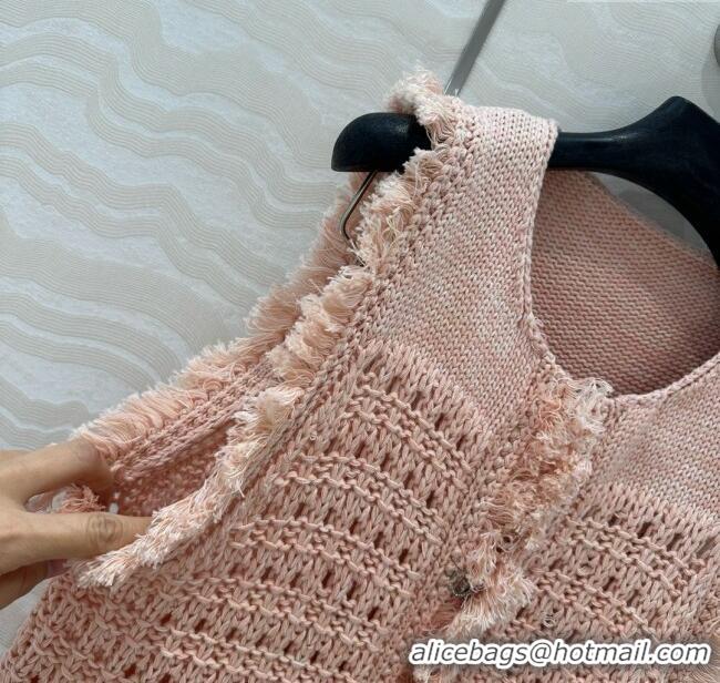 Famous Brand Chanel Knit Vest CH040706 Pink 2025