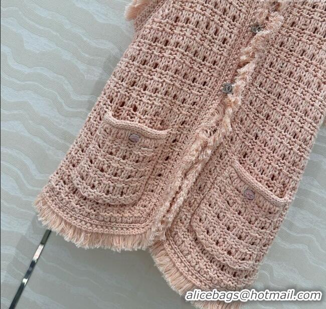 Famous Brand Chanel Knit Vest CH040706 Pink 2025