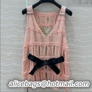 Famous Brand Chanel Knit Vest CH040708 Pink 2025