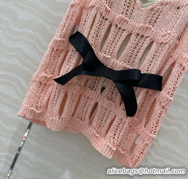 Famous Brand Chanel Knit Vest CH040708 Pink 2025