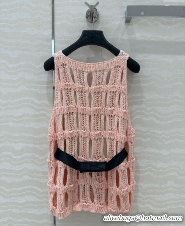 Famous Brand Chanel Knit Vest CH040708 Pink 2025