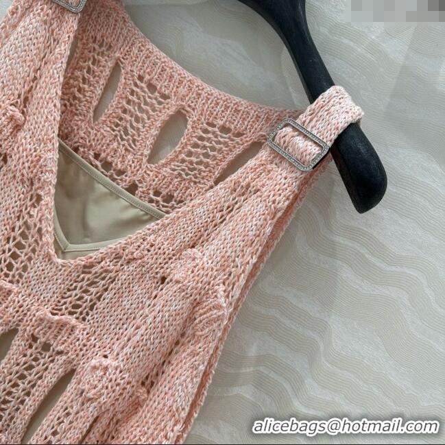 Famous Brand Chanel Knit Vest CH040708 Pink 2025