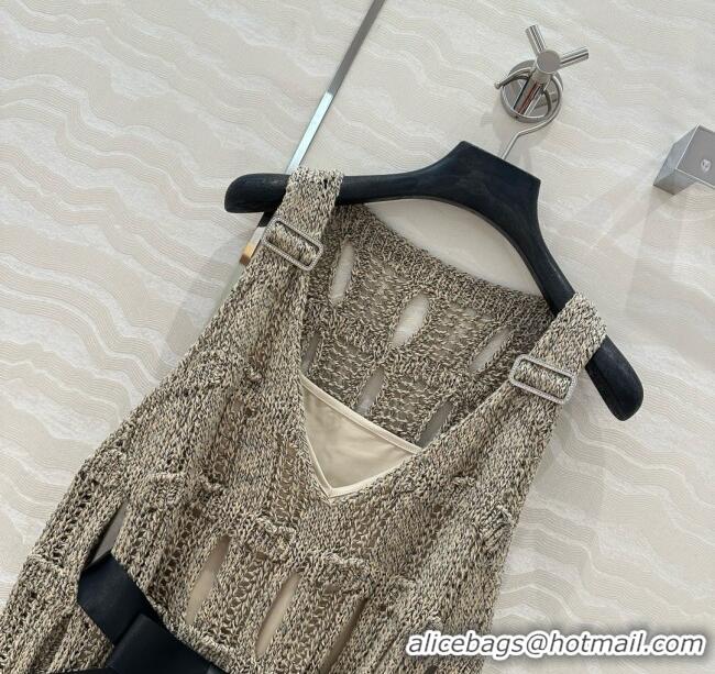 Top Grade Chanel Knit Vest CH040709 Gray 2025