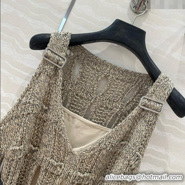 Top Grade Chanel Knit Vest CH040709 Gray 2025
