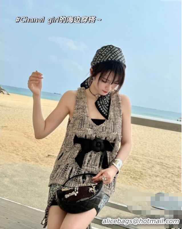 Top Grade Chanel Knit Vest CH040709 Gray 2025