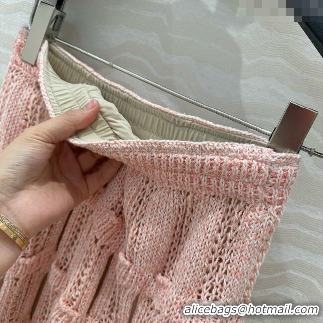 Buy Inexpensive Chanel Knit Skirt CH040710 Pink 2025