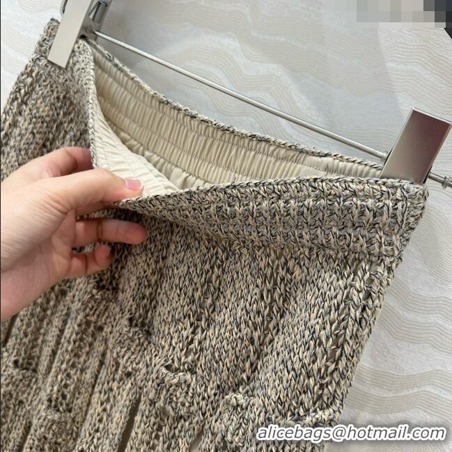 Unique Style Chanel Knit Skirt CH040711 Gray 2025