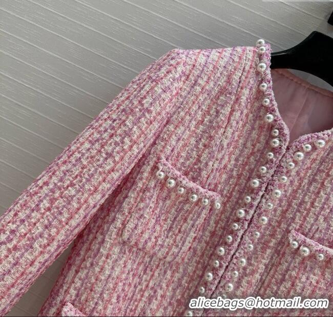 Famous Brand Chanel Tweed Jacket CH040716 Pink 2025