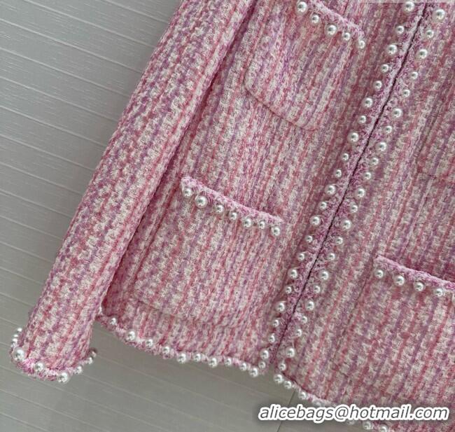 Famous Brand Chanel Tweed Jacket CH040716 Pink 2025