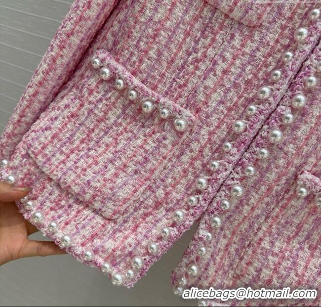 Famous Brand Chanel Tweed Jacket CH040716 Pink 2025