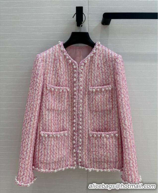 Famous Brand Chanel Tweed Jacket CH040716 Pink 2025