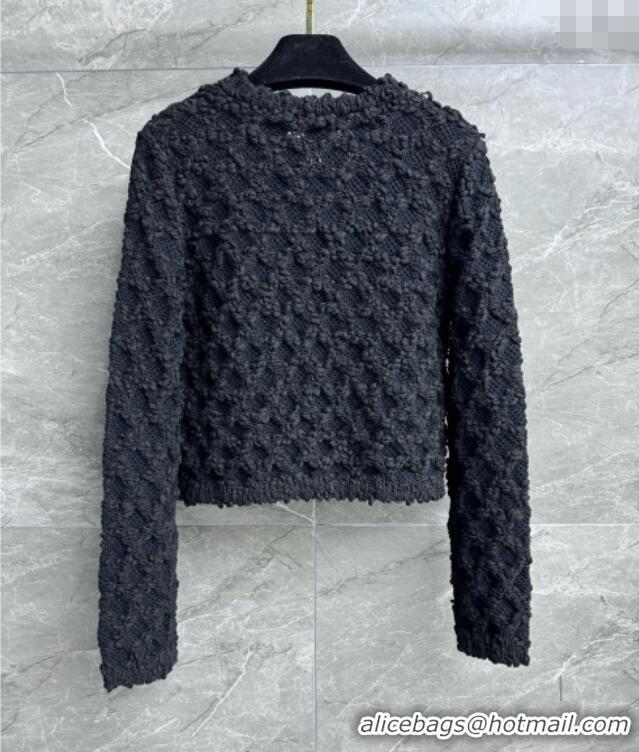 Best Quality Chanel Knit Cardigan CH041010 Black 2025