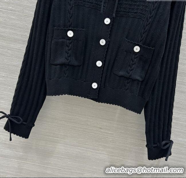 Grade Quality Chanel Knit Cardigan CH041022 Black 2025