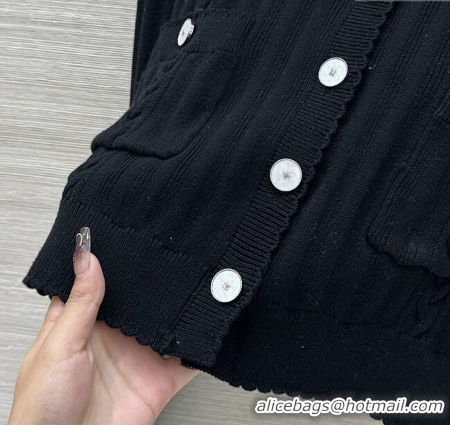 Grade Quality Chanel Knit Cardigan CH041022 Black 2025