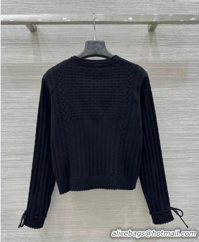Grade Quality Chanel Knit Cardigan CH041022 Black 2025