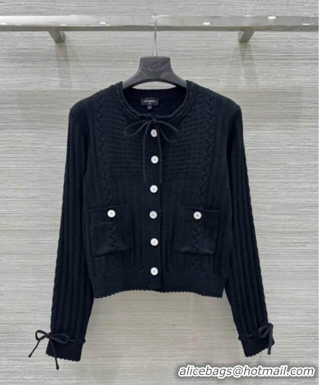 Grade Quality Chanel Knit Cardigan CH041022 Black 2025