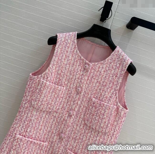 ​Top Grade Chanel Tweed Vest CH041024 Pink 2025