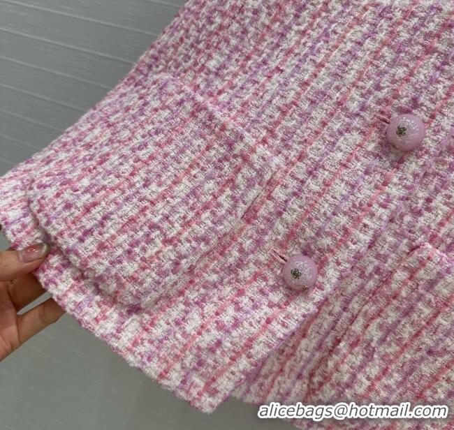 ​Top Grade Chanel Tweed Vest CH041024 Pink 2025