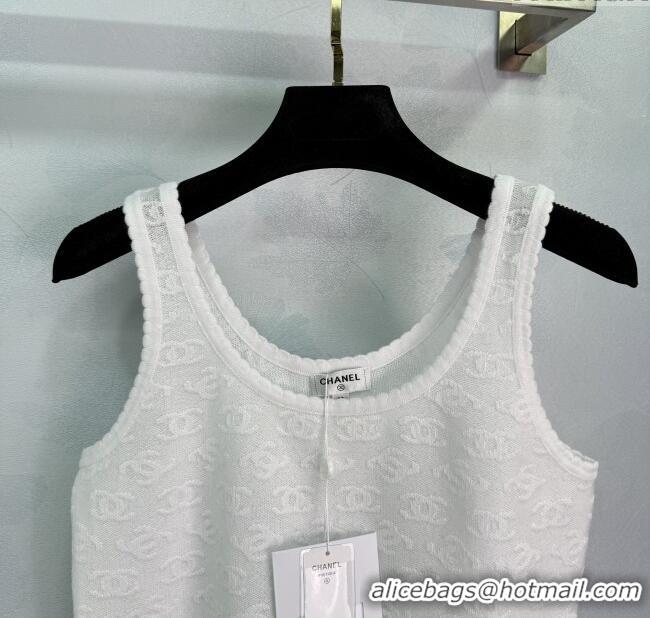 ​Top Design Chanel Wool CC Allover Vest 0410 Pink/Blue/White 2025