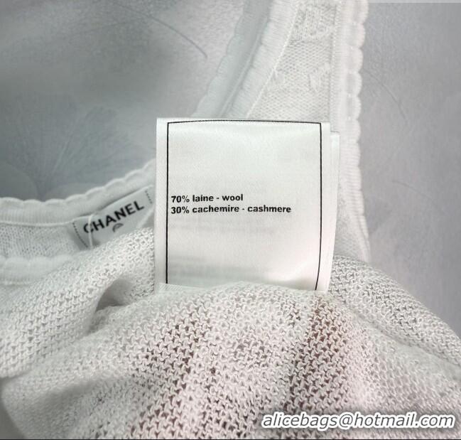​Top Design Chanel Wool CC Allover Vest 0410 Pink/Blue/White 2025