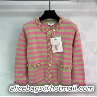 ​Well Crafted Chanel Wool & Cashmere Cardigan 10031 Green/Pink 2025