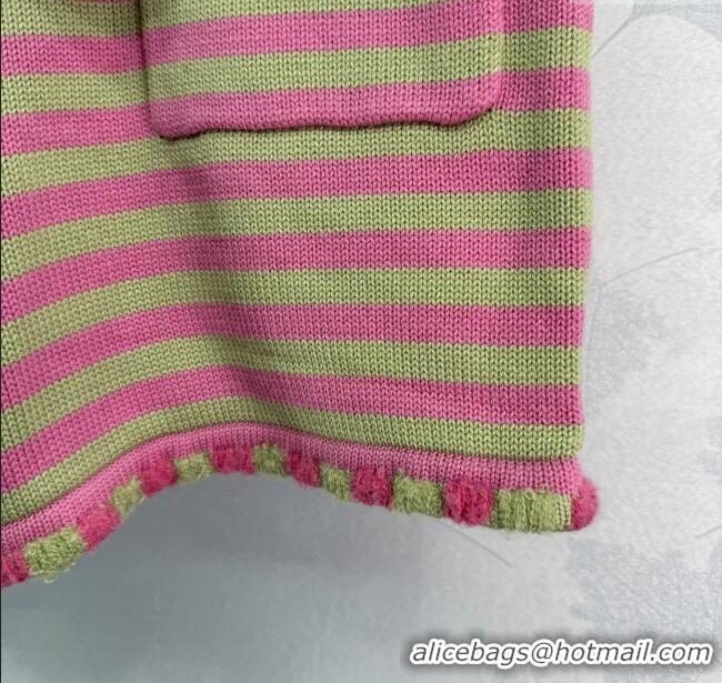 Traditional Discount Chanel Wool & Cashmere Shorts 10032 Green/Pink 2025