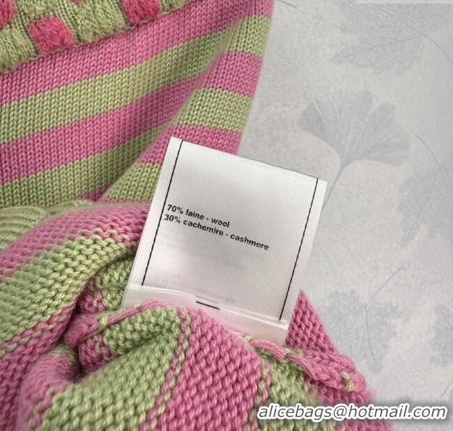 ​Classic Specials Chanel Wool & Cashmere Vest 10033 Green/Pink 2025