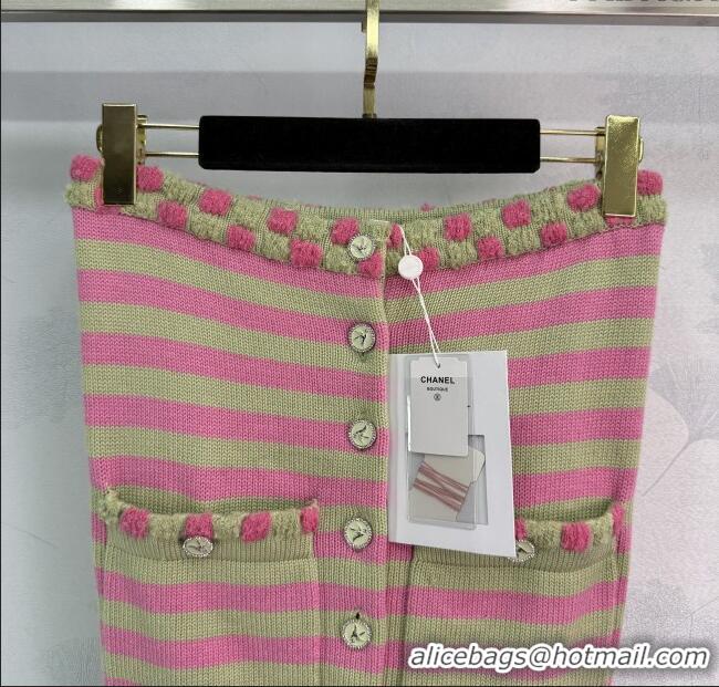 ​Classic Specials Chanel Wool & Cashmere Vest 10033 Green/Pink 2025