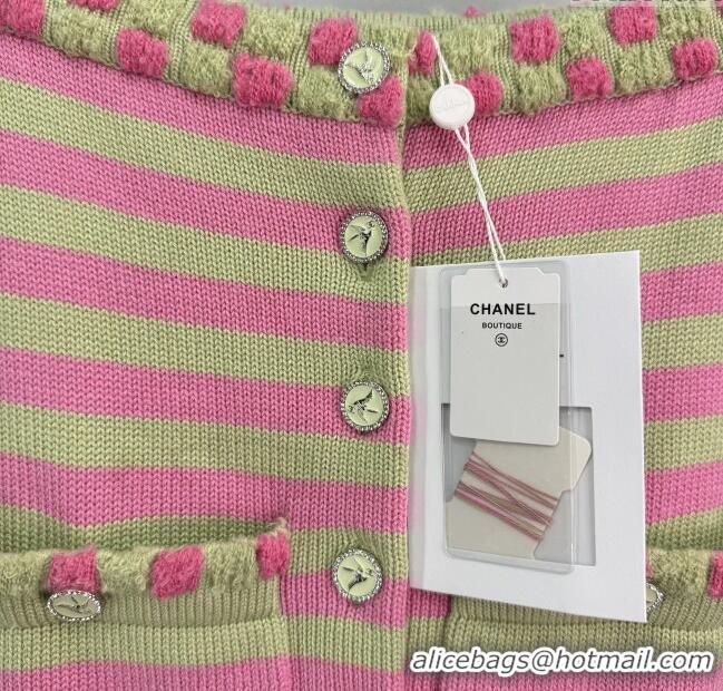 ​Classic Specials Chanel Wool & Cashmere Vest 10033 Green/Pink 2025