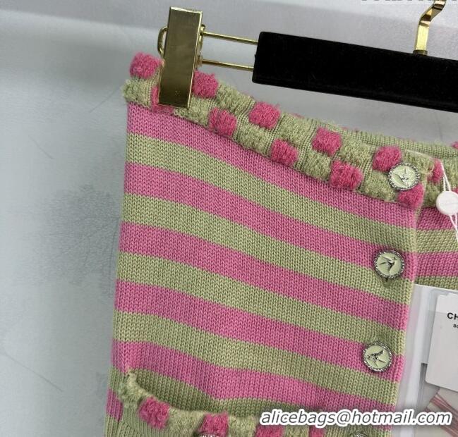 ​Classic Specials Chanel Wool & Cashmere Vest 10033 Green/Pink 2025