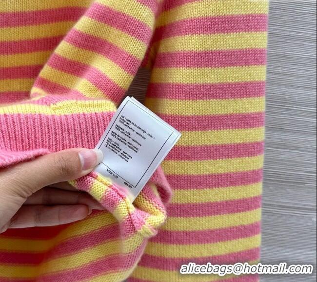 ​Good Looking Chanel Cashmere Cardigan 10036 Yellow/Pink 2025