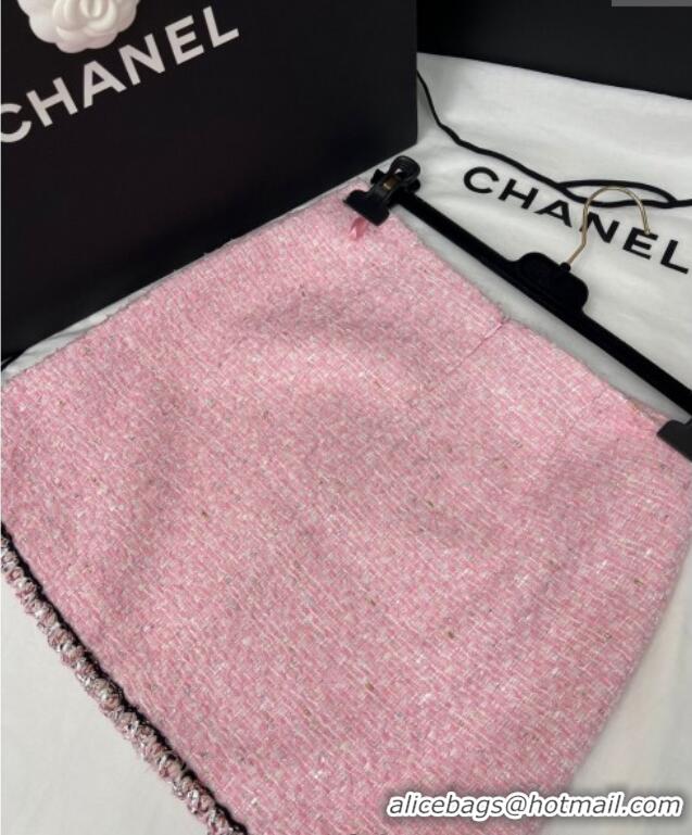 Affordable Price Chanel Tweed and Sequins Jacket 0410 Sakura Pink 2025