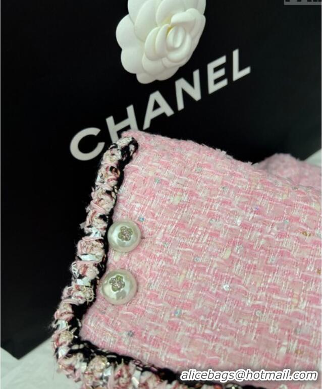 Affordable Price Chanel Tweed and Sequins Jacket 0410 Sakura Pink 2025
