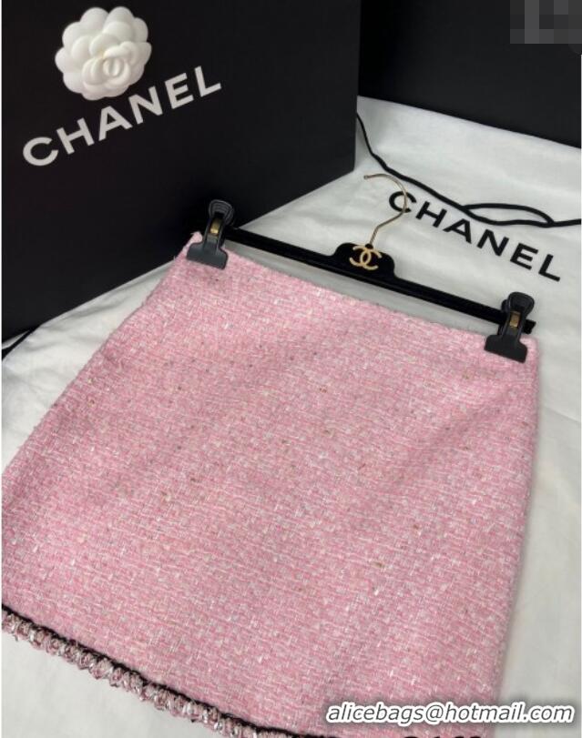 Affordable Price Chanel Tweed and Sequins Jacket 0410 Sakura Pink 2025