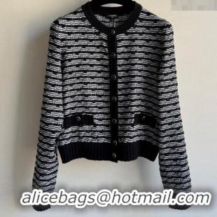 Best Price Chanel Knit Cardigan 032501 Black 2025