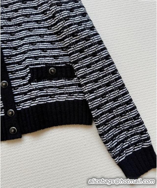 Best Price Chanel Knit Cardigan 032501 Black 2025