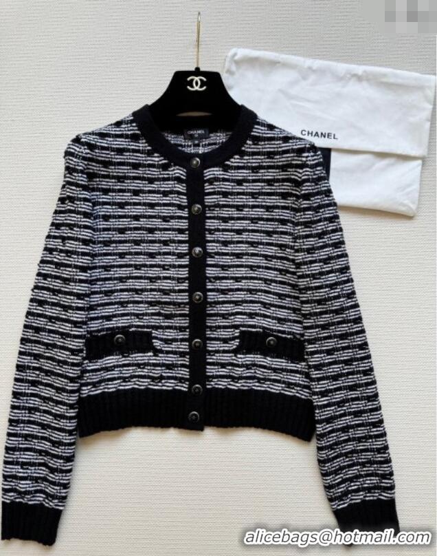 Best Price Chanel Knit Cardigan 032501 Black 2025