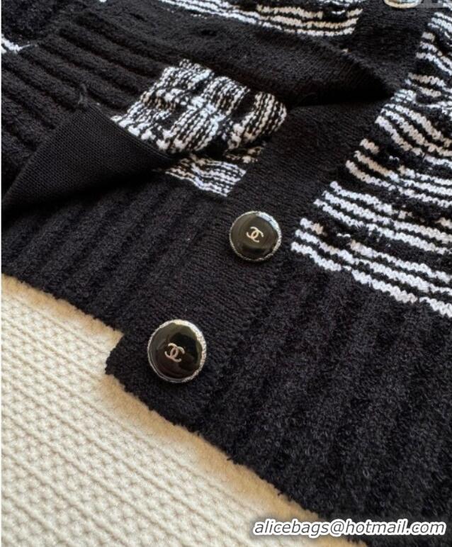 Best Price Chanel Knit Cardigan 032501 Black 2025