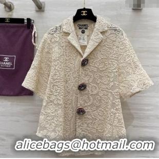 Good Looking Chanel Crochet Shirt 0410 Beige 2025