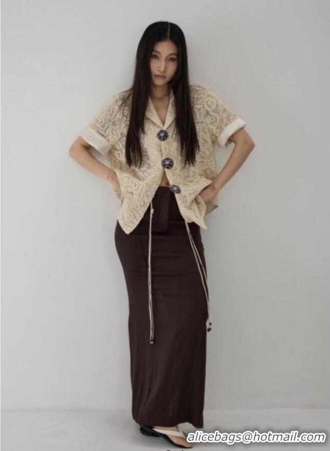 Good Looking Chanel Crochet Shirt 0410 Beige 2025
