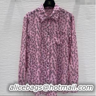 Unique Discount Chanel CC Shirt 0411 Pink 2025