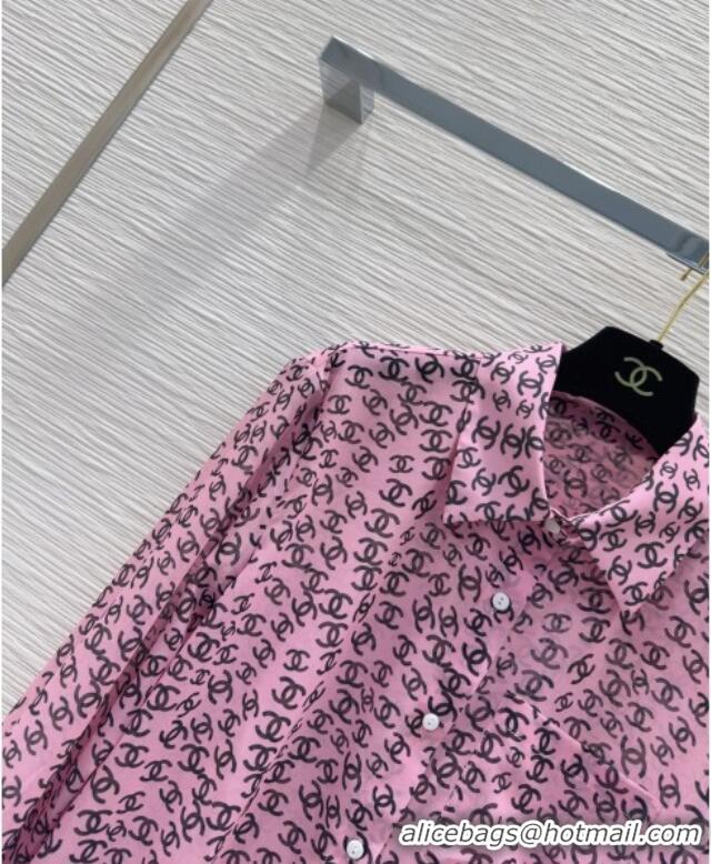 Unique Discount Chanel CC Shirt 0411 Pink 2025