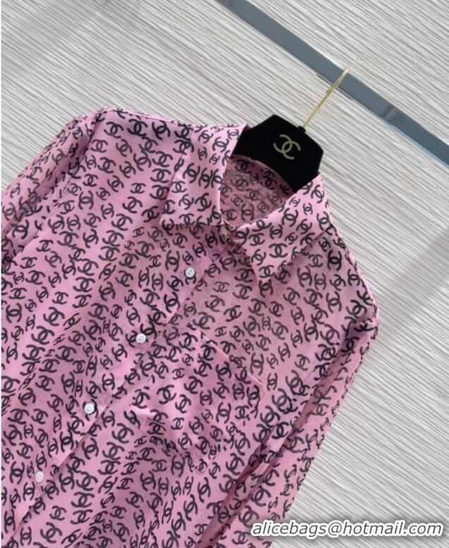 Unique Discount Chanel CC Shirt 0411 Pink 2025