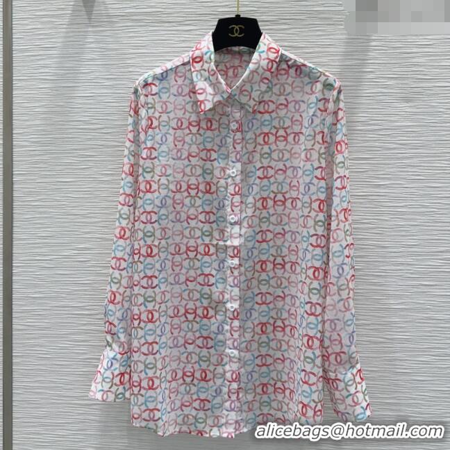 Trendy Design Chanel Shirt 0411 White/Multicolored 2025